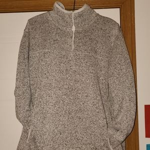 Eddie Bauer gray button down fleece lining